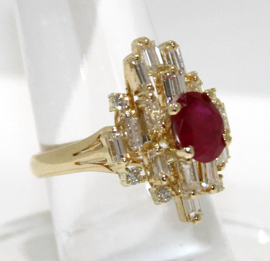 2.72ct Ruby & Diamond Ring