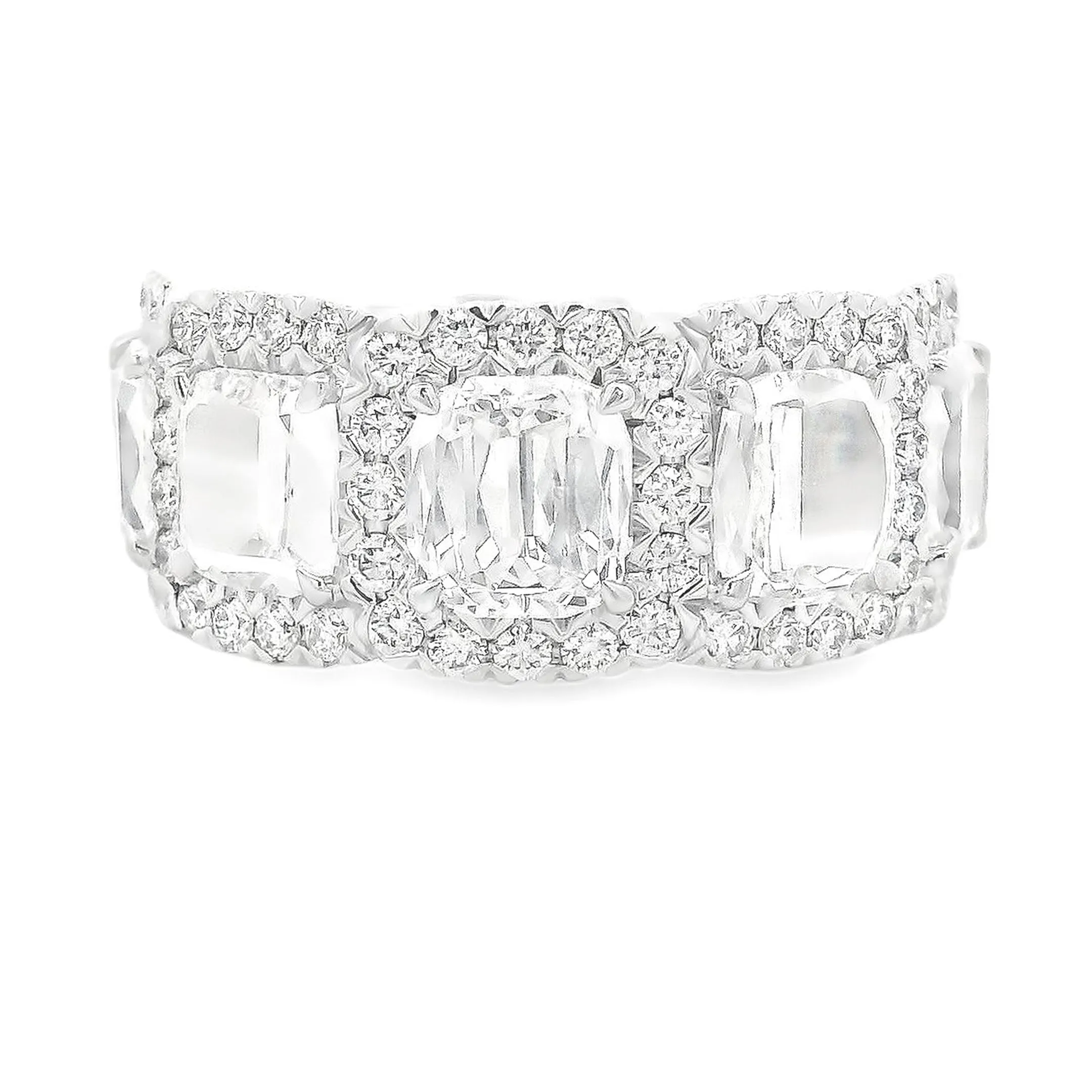 4.26ct 18k White Gold Diamond Band