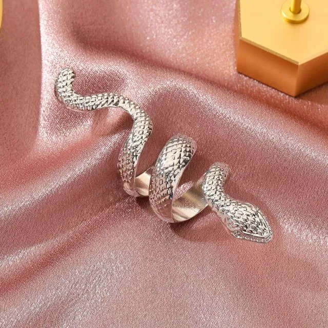 7pcs Fashion Punk joint Ring Set Geometric Twist Minimalist Jewelry Metal circular Golden Ring for Women. Street Dance Accessory.