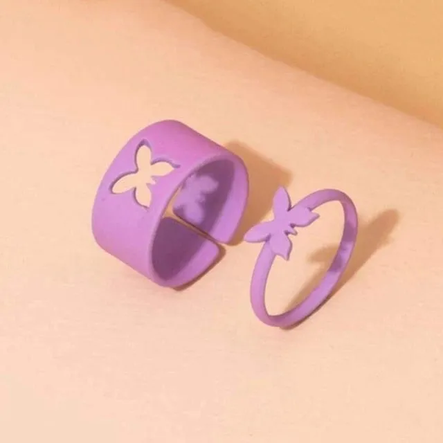 7pcs Fashion Punk joint Ring Set Geometric Twist Minimalist Jewelry Metal circular Golden Ring for Women. Street Dance Accessory.
