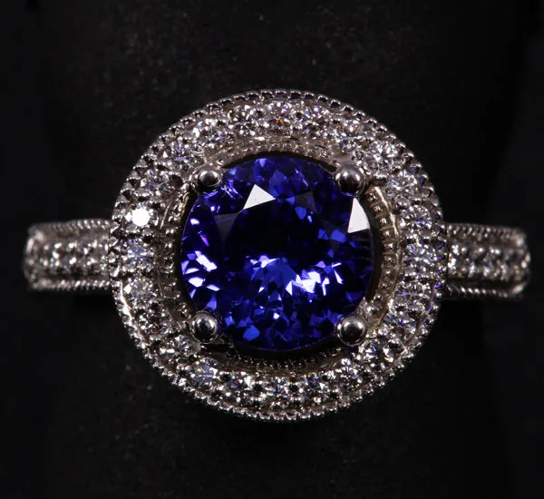 AAA Tanzanite Ring 1.67 Carat