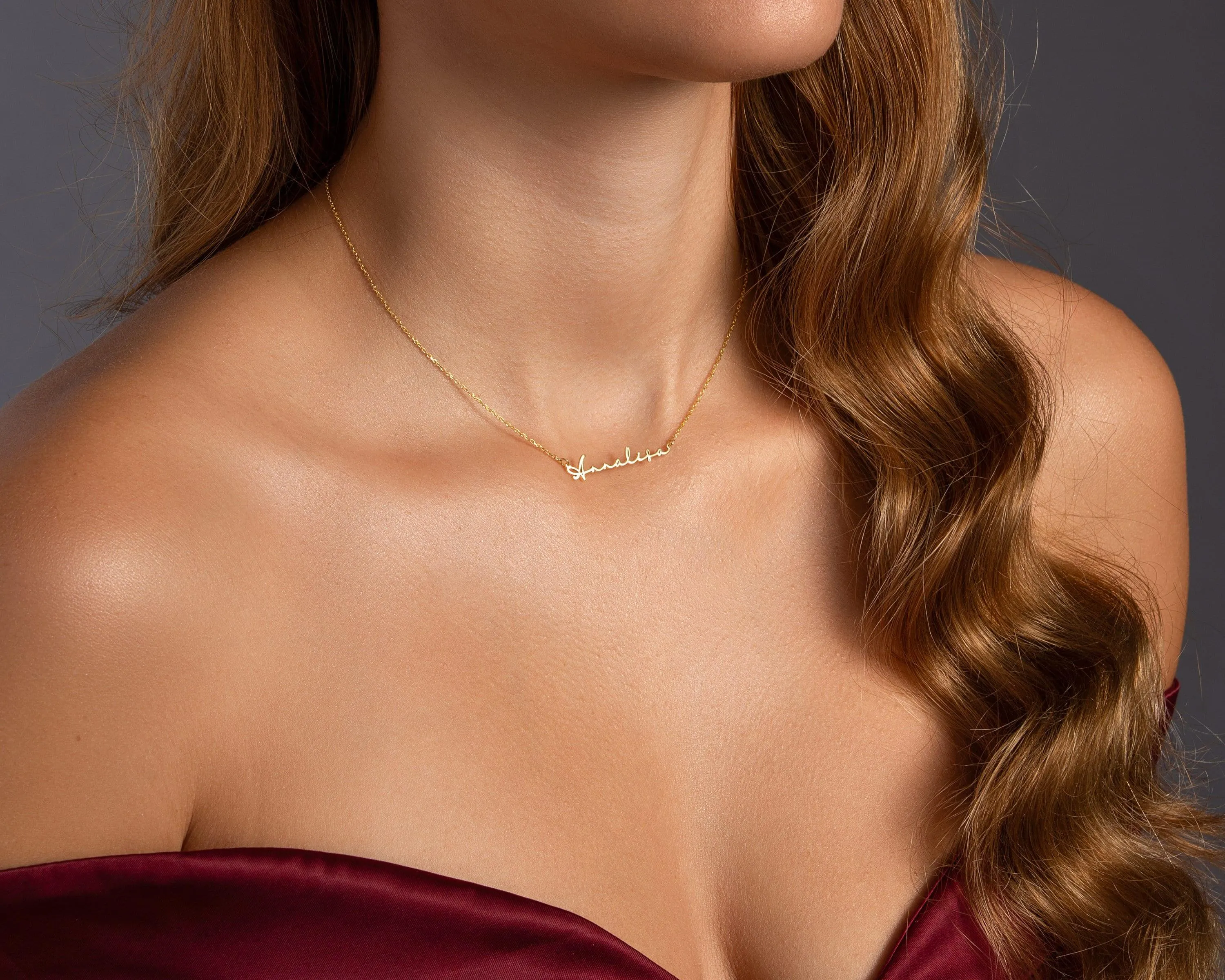 Actual Signature Necklace - 18K Gold Vermeil