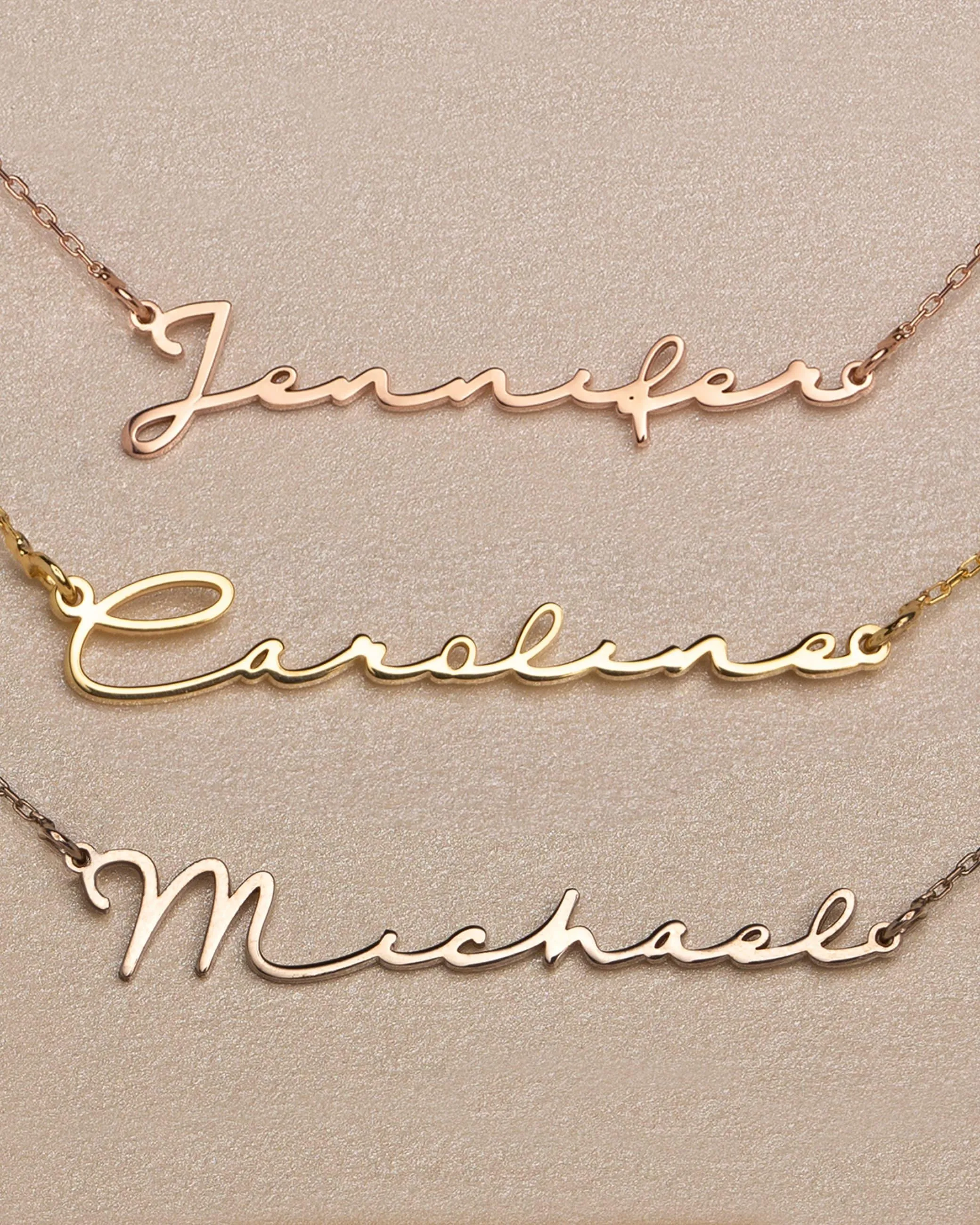 Actual Signature Necklace - 18K Gold Vermeil
