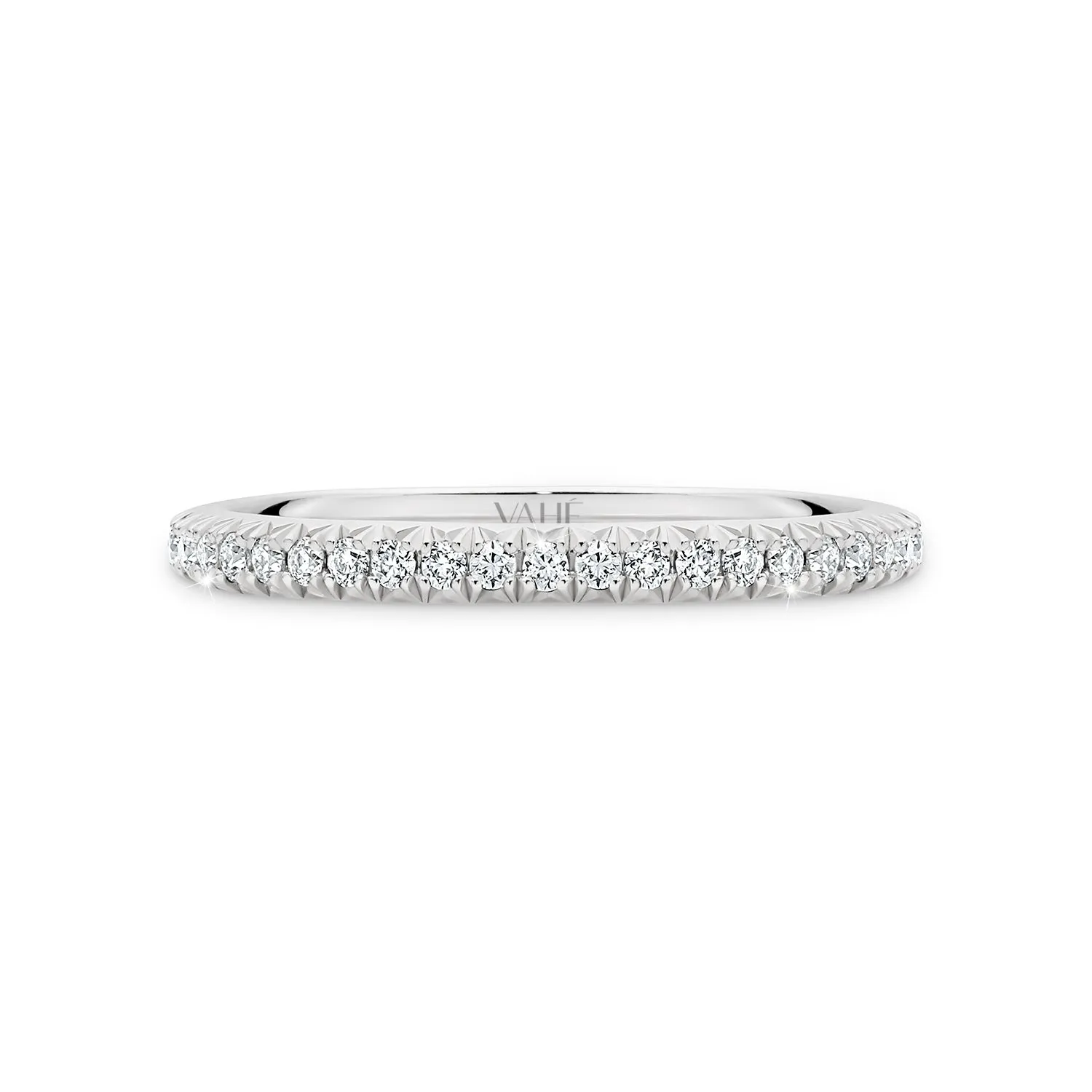 ADRIANA | French Pavé Diamond Ring in Platinum (0.42ct tw.)