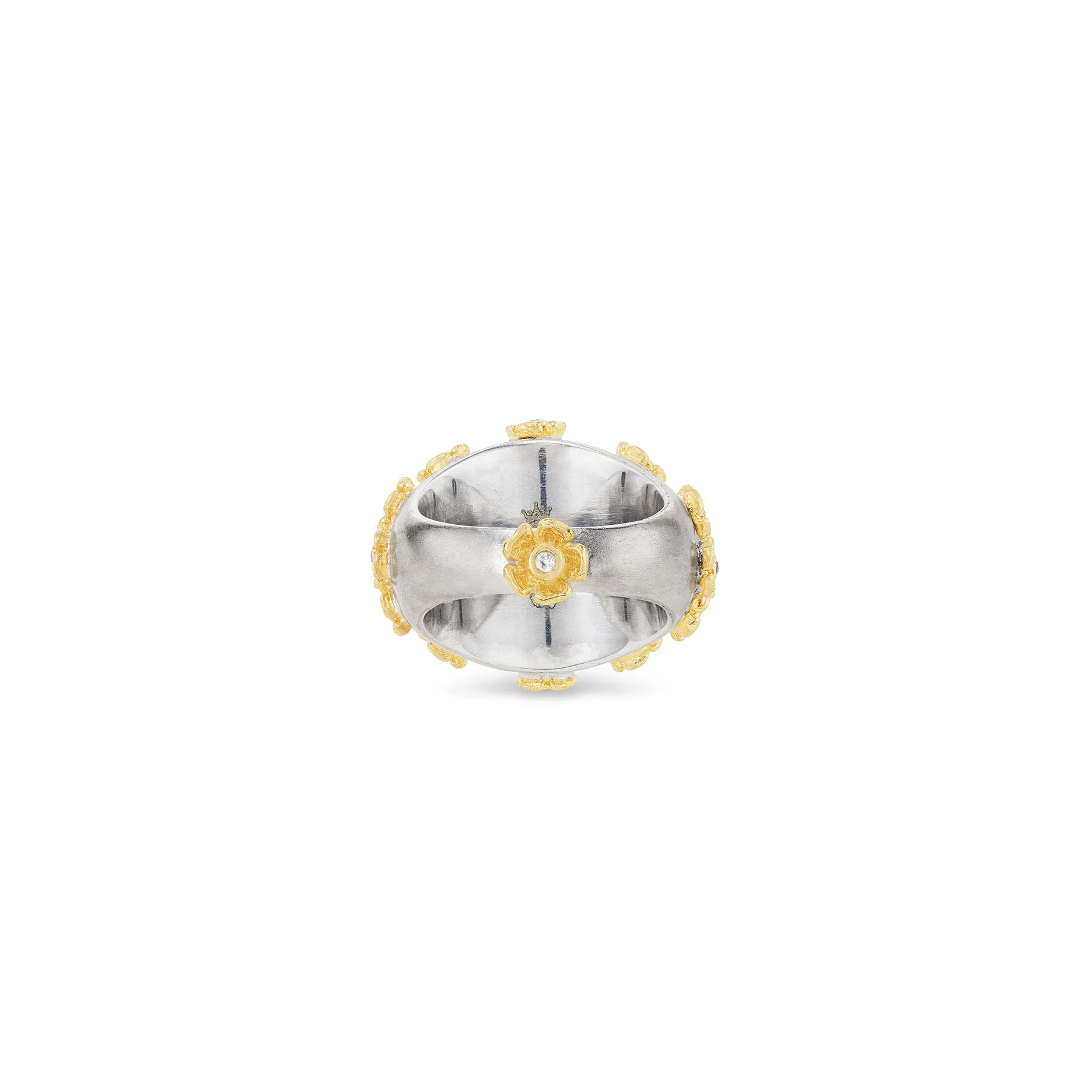 ALL OVER MINI PRIMROSE RING IN 18K GOLD