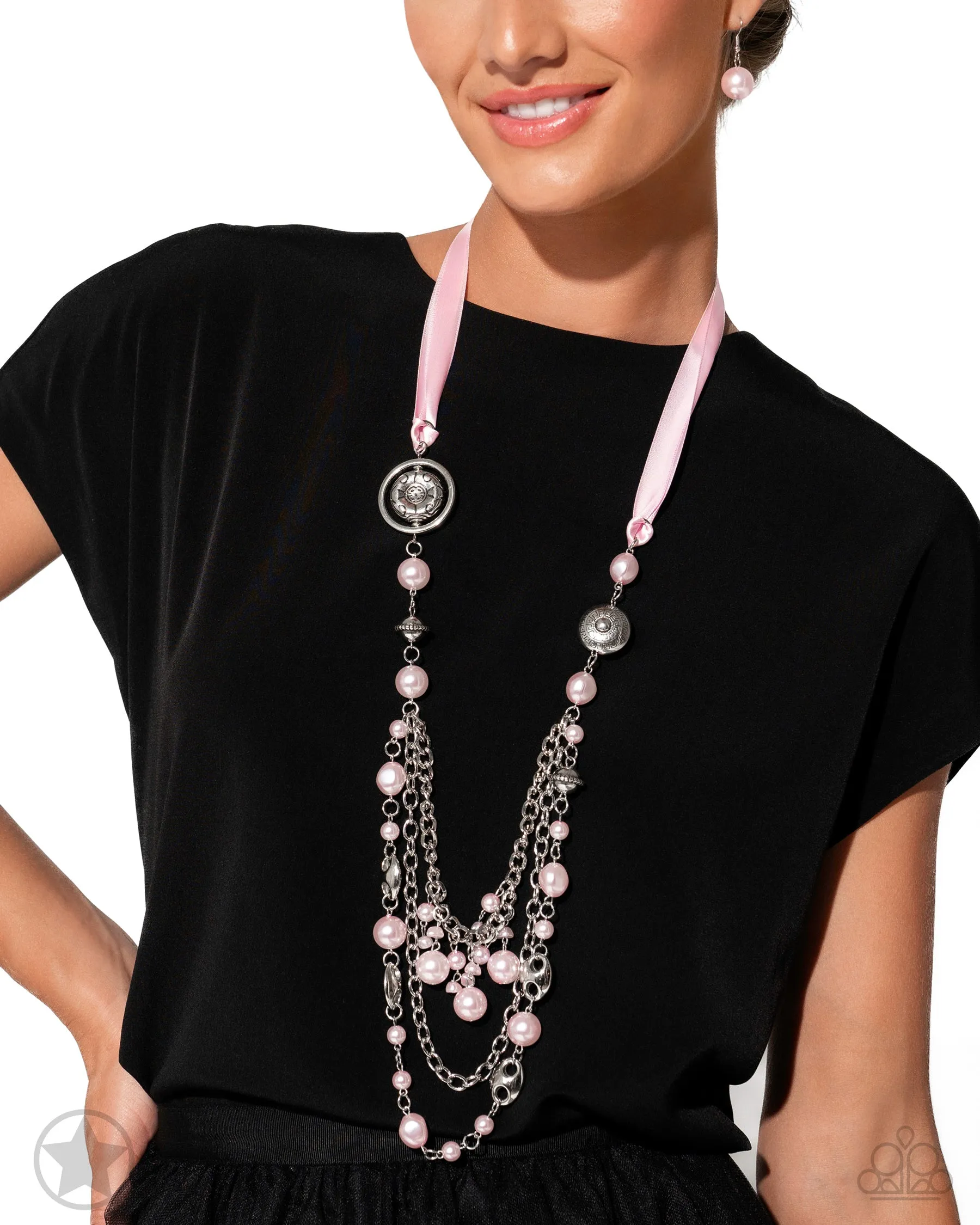 All The Trimmings - Pink Necklace