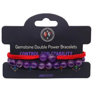 Amethyst Double Power Bracelets Gemstone