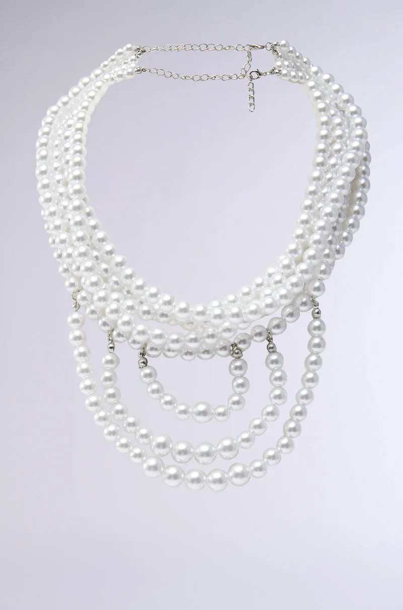 ANNE LAYERED PEARL NECKLACE