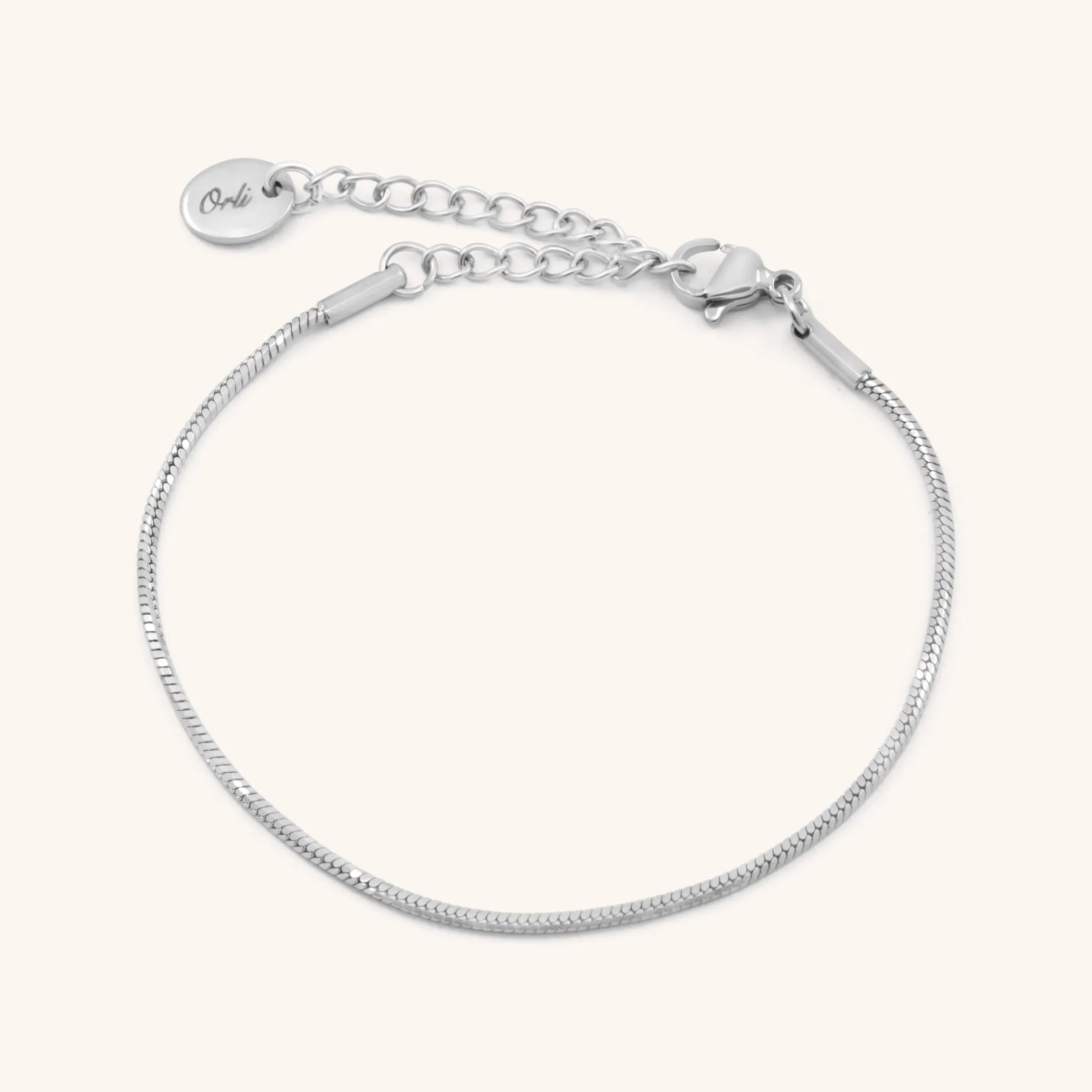 Annie Snake Chain Bracelet, Silver