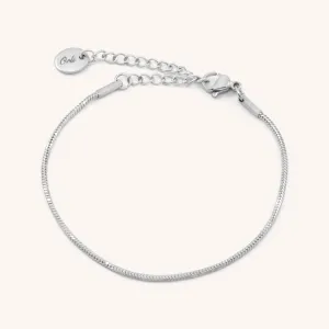 Annie Snake Chain Bracelet, Silver