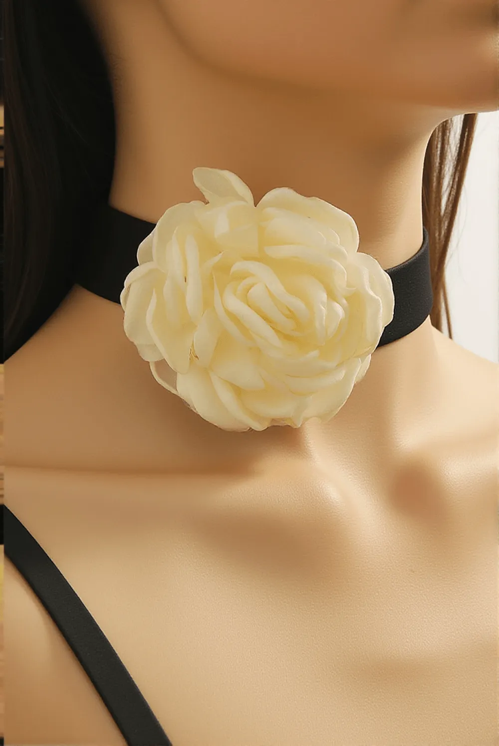 Annyston 3D Floral Collar Necklace