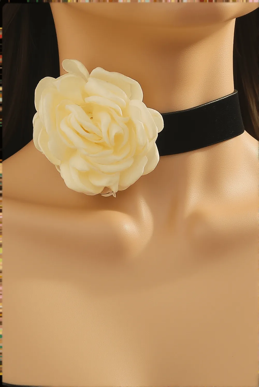 Annyston 3D Floral Collar Necklace