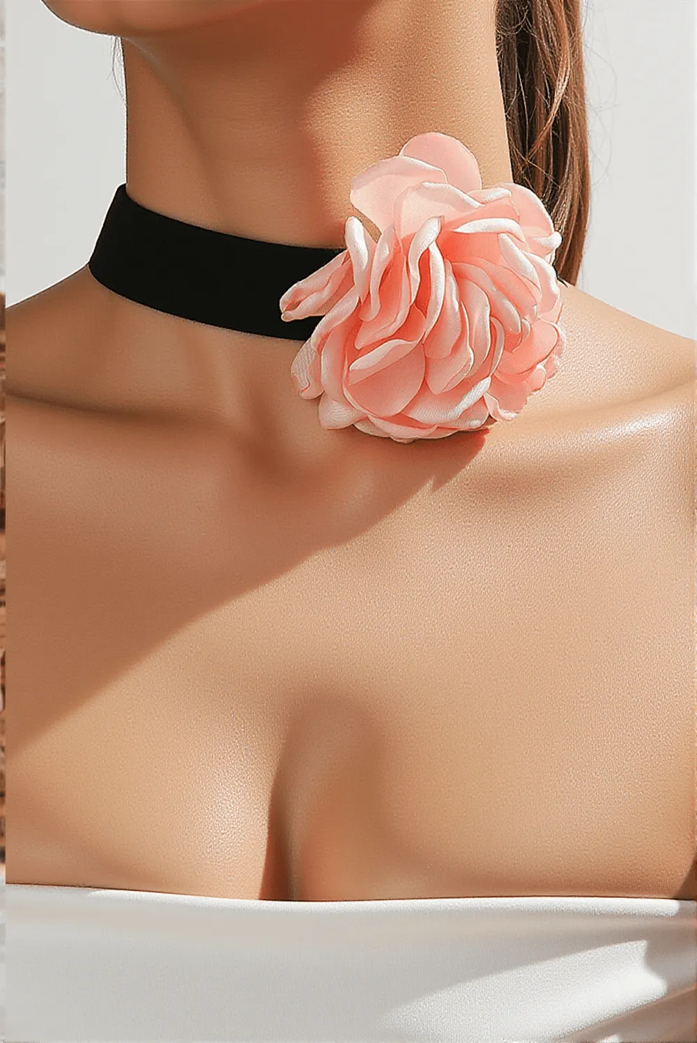 Annyston 3D Floral Collar Necklace
