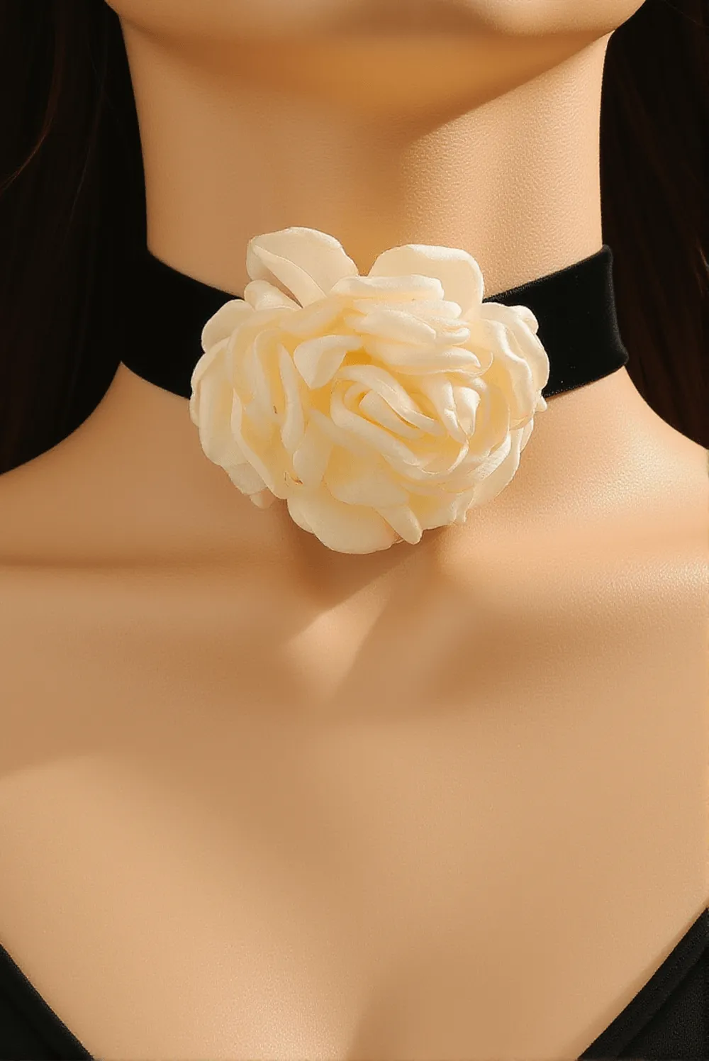 Annyston 3D Floral Collar Necklace