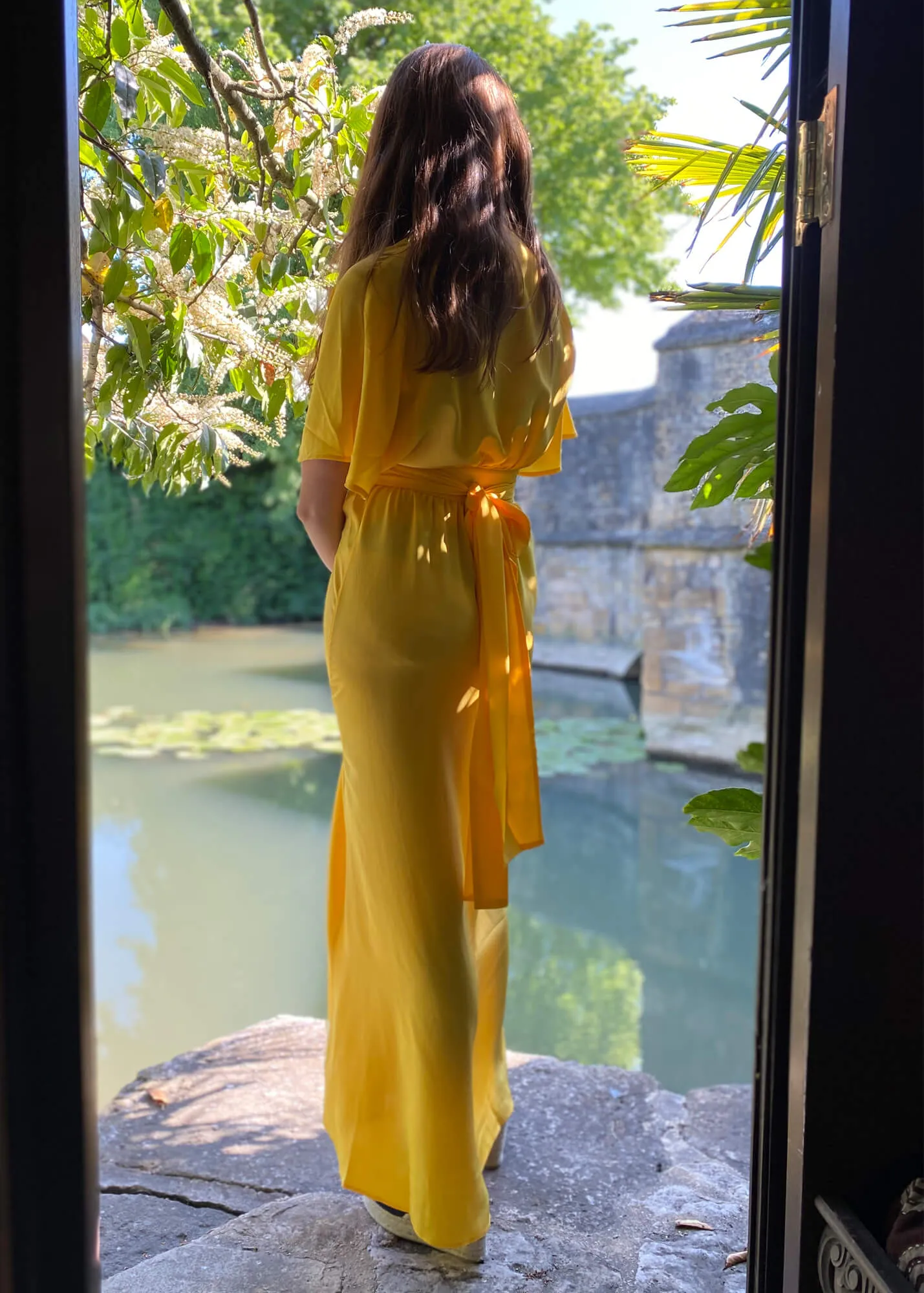 Athena Marie Silk Maxi Dress