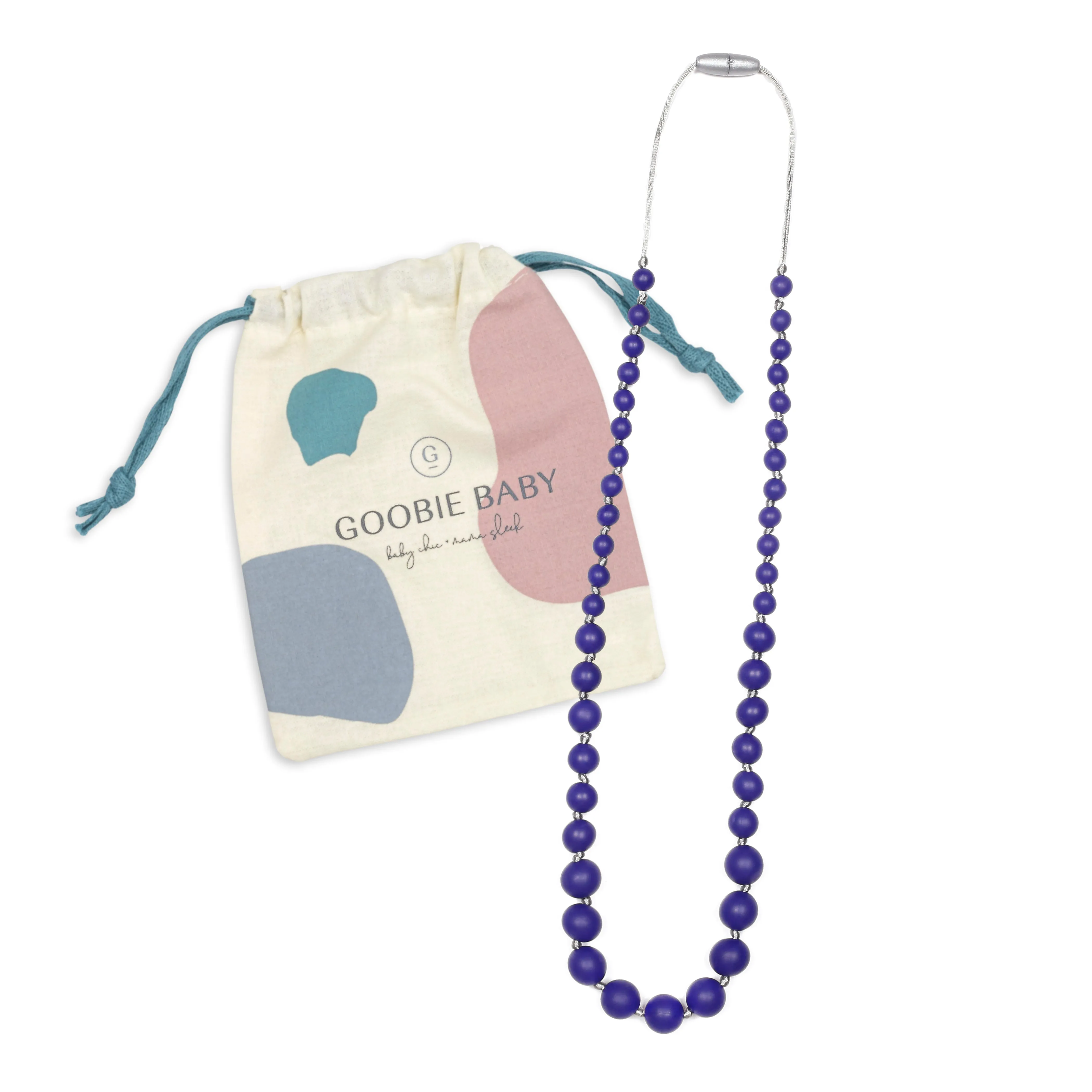 Audrey Teething Necklace - Navy