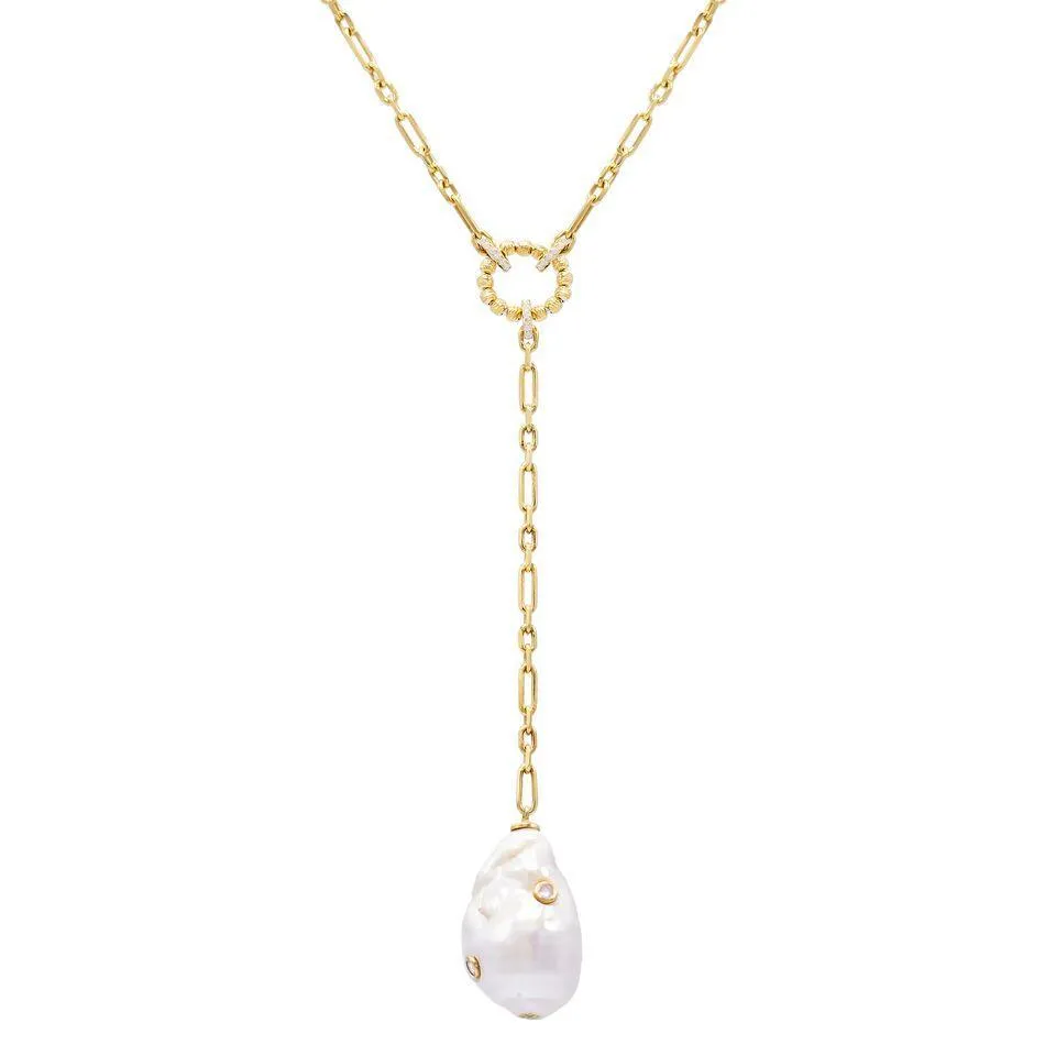 Baroque Pearl Lariat
