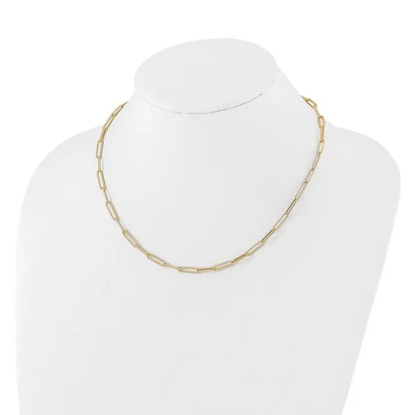 Ben Garelick High Polished & Textured Paperclip Necklace