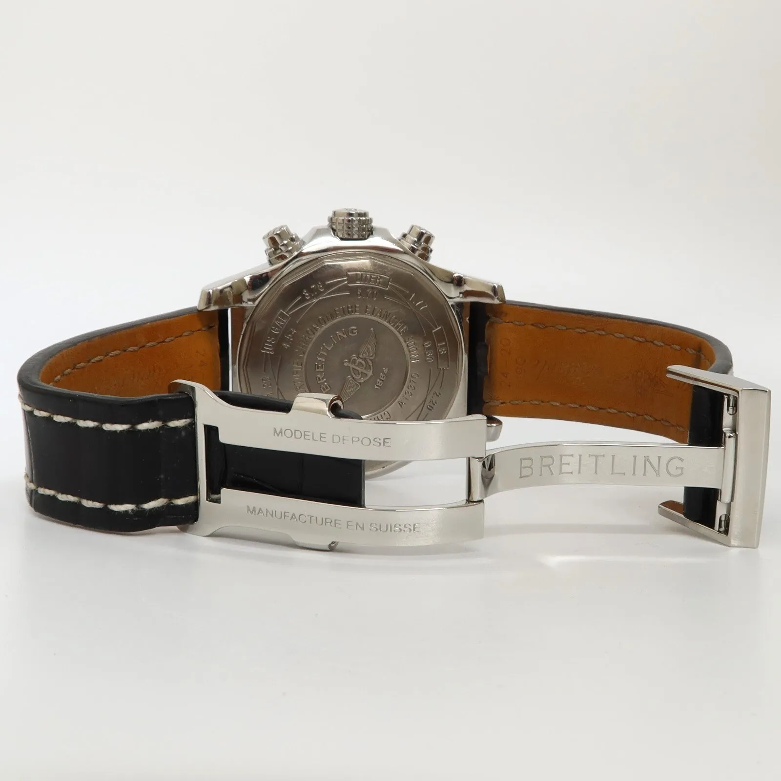Breitling Super Avenger White Dial Chronograph 48MM Stainless Steel A13370