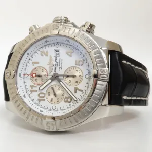 Breitling Super Avenger White Dial Chronograph 48MM Stainless Steel A13370