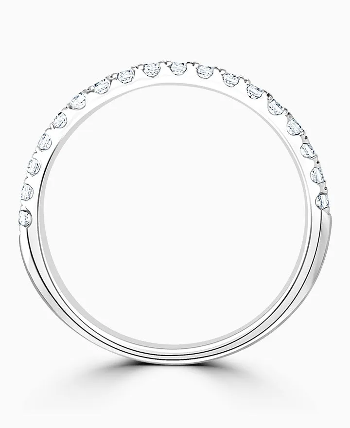 Brown & Newirth Diamond 0.25ct Half Eternity Wedding Band Ring
