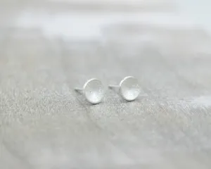 Brushed Silver Studs