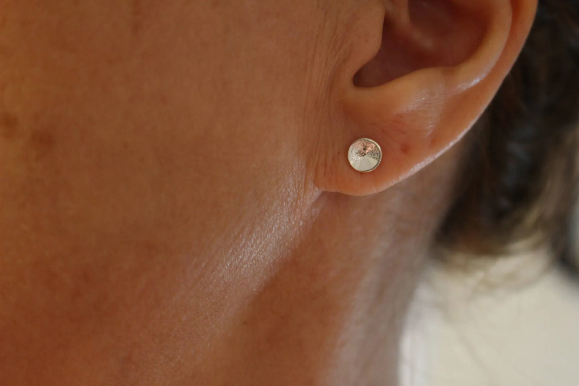 Brushed Silver Studs