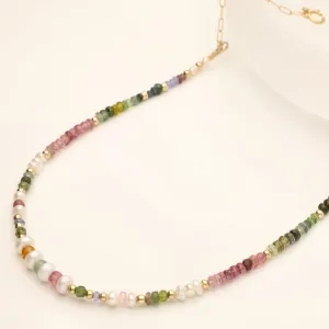 Bubblegum Pastel Three Pearl Necklace