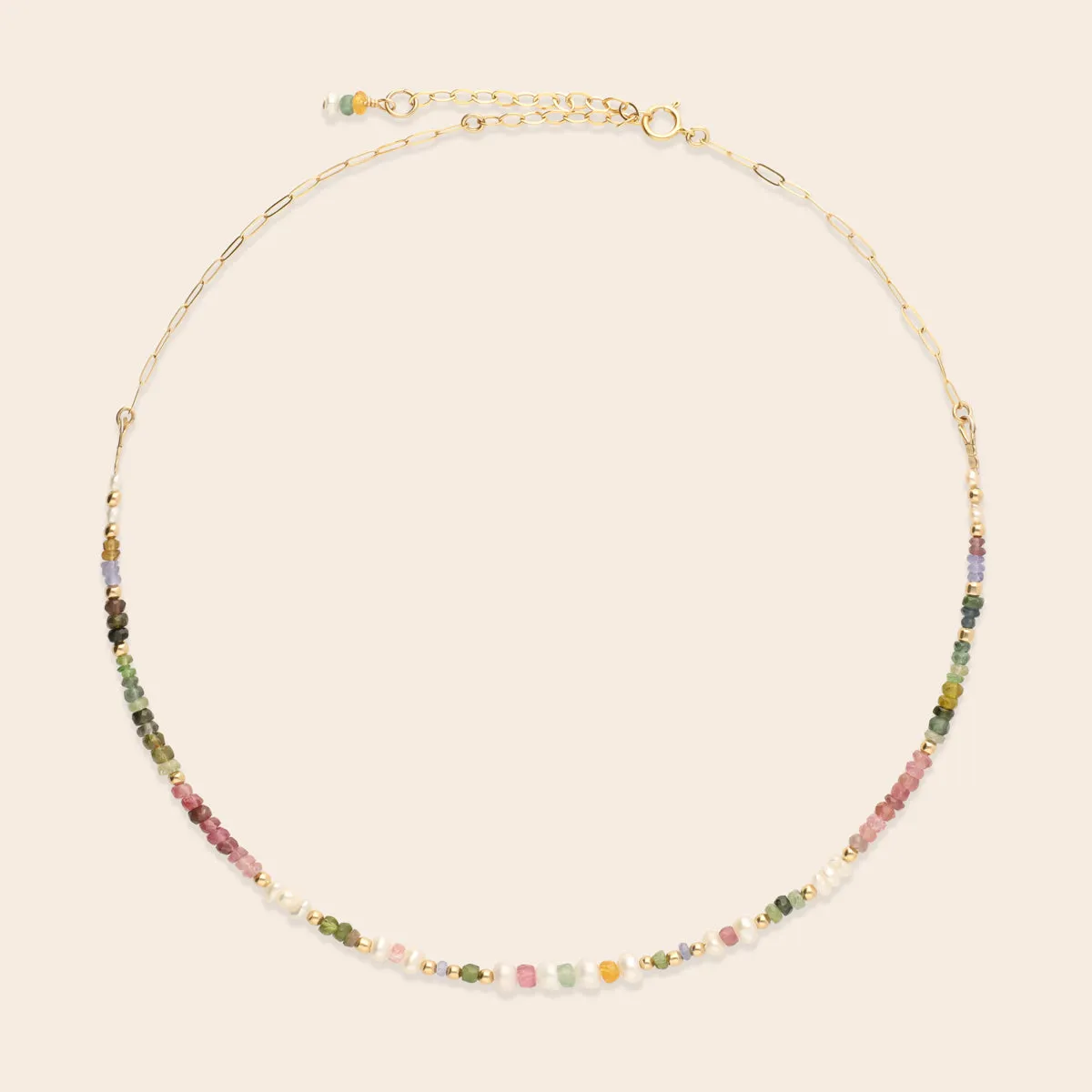 Bubblegum Pastel Three Pearl Necklace