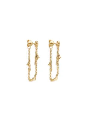 BY CHARLOTTE Drift Chain Earrings - 18k Gold Vermeil