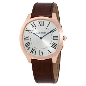 Cartier Drive de Cartier 18kt Rose Gold Extra-Flat Men's Hand Wound Watch WGNM0006