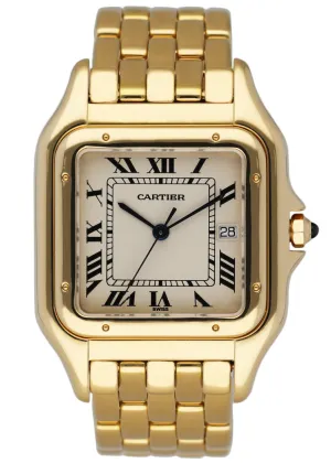 Cartier Panthere Jumbo 18K Yellow Gold Mens Watch