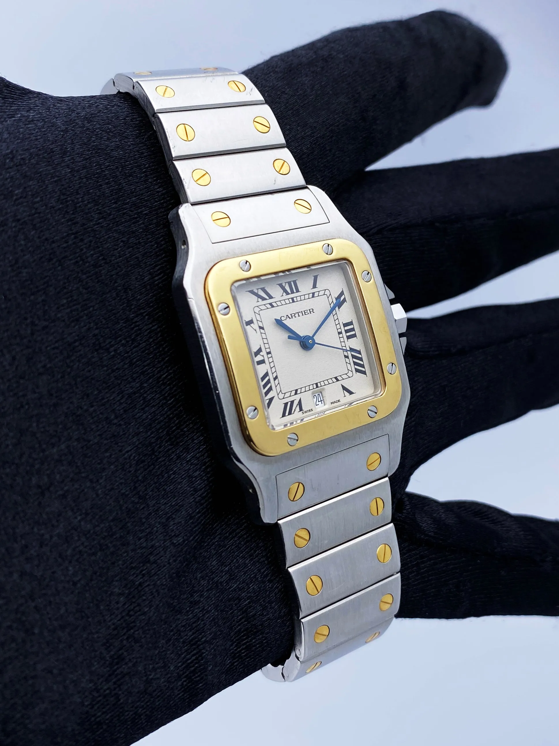 Cartier Santos Galbee 187901 Two Tone Watch