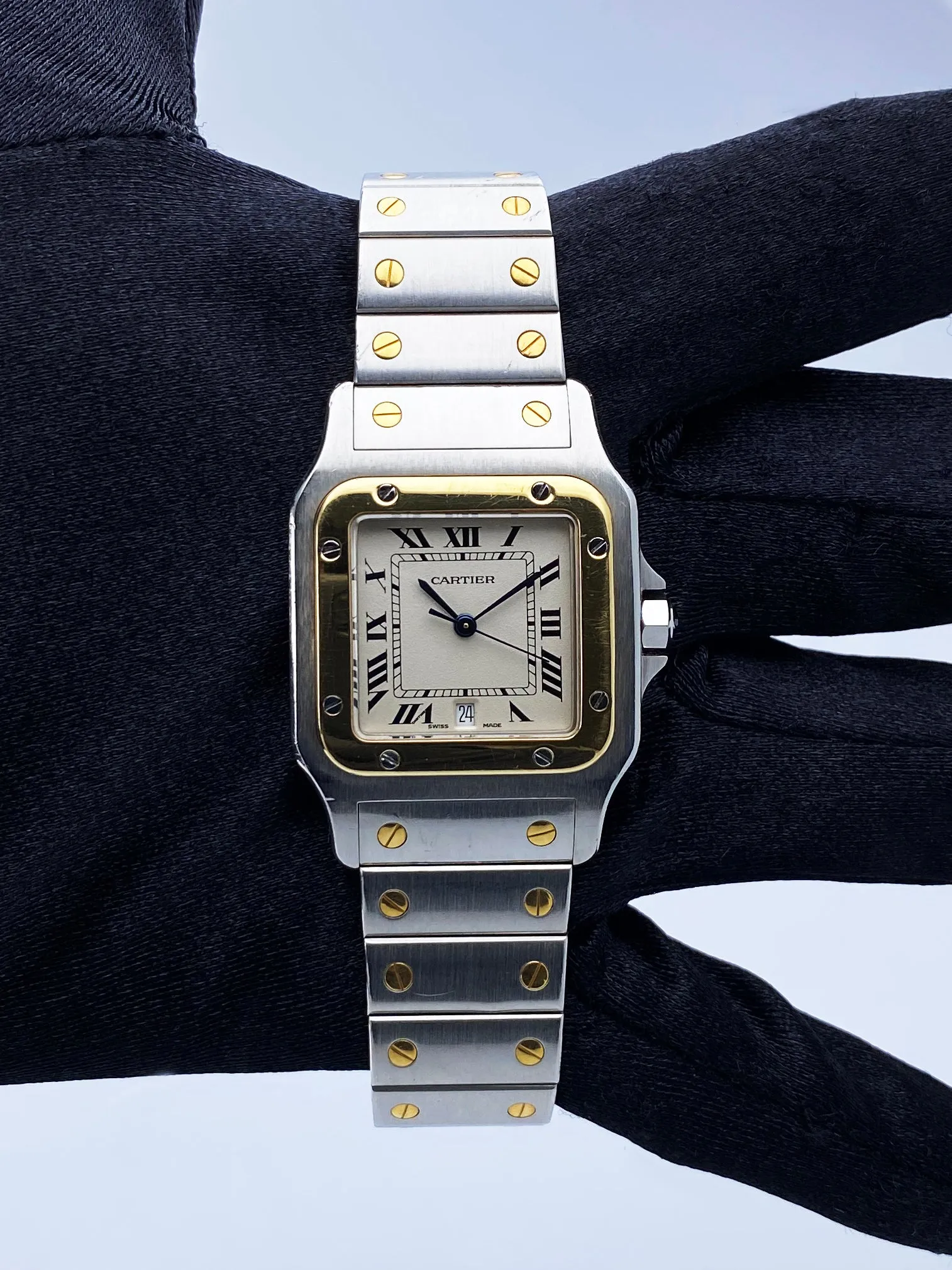 Cartier Santos Galbee 187901 Two Tone Watch