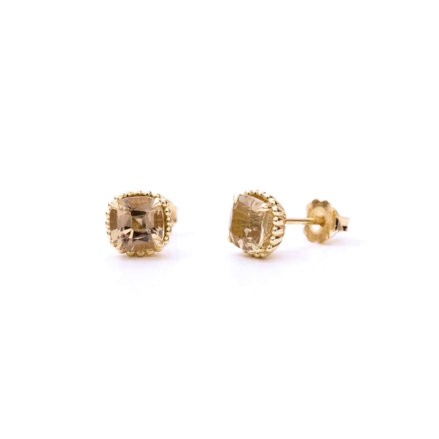 Champagne Tourmaline Bloom Earrings