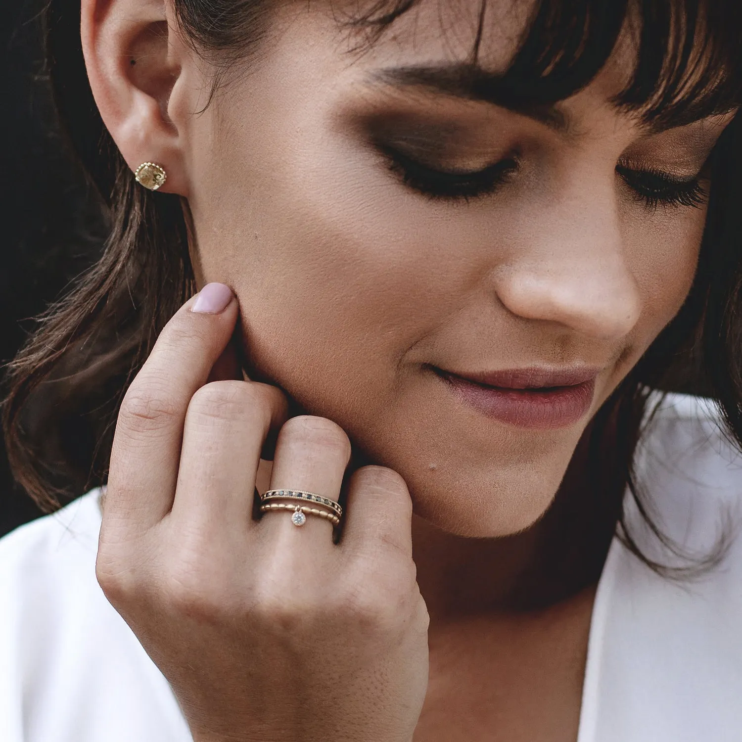 Champagne Tourmaline Bloom Earrings