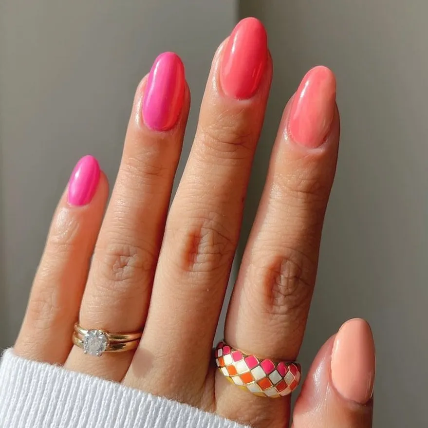 Checker Rings - Blue Set of 2