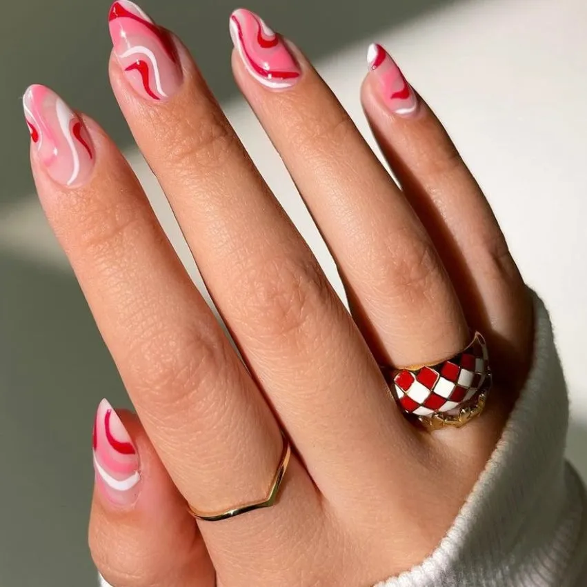Checker Rings - Blue Set of 2