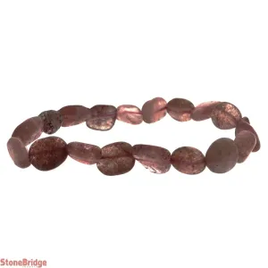 Cherry Quartz (Dyed) Tumbled Bracelets