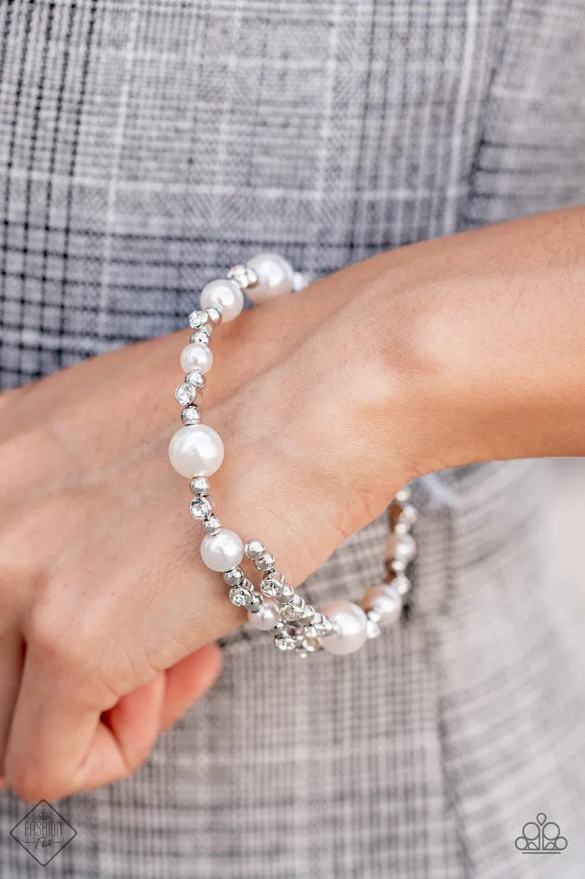 Chicly Celebrity White Paparazzi Bracelet
