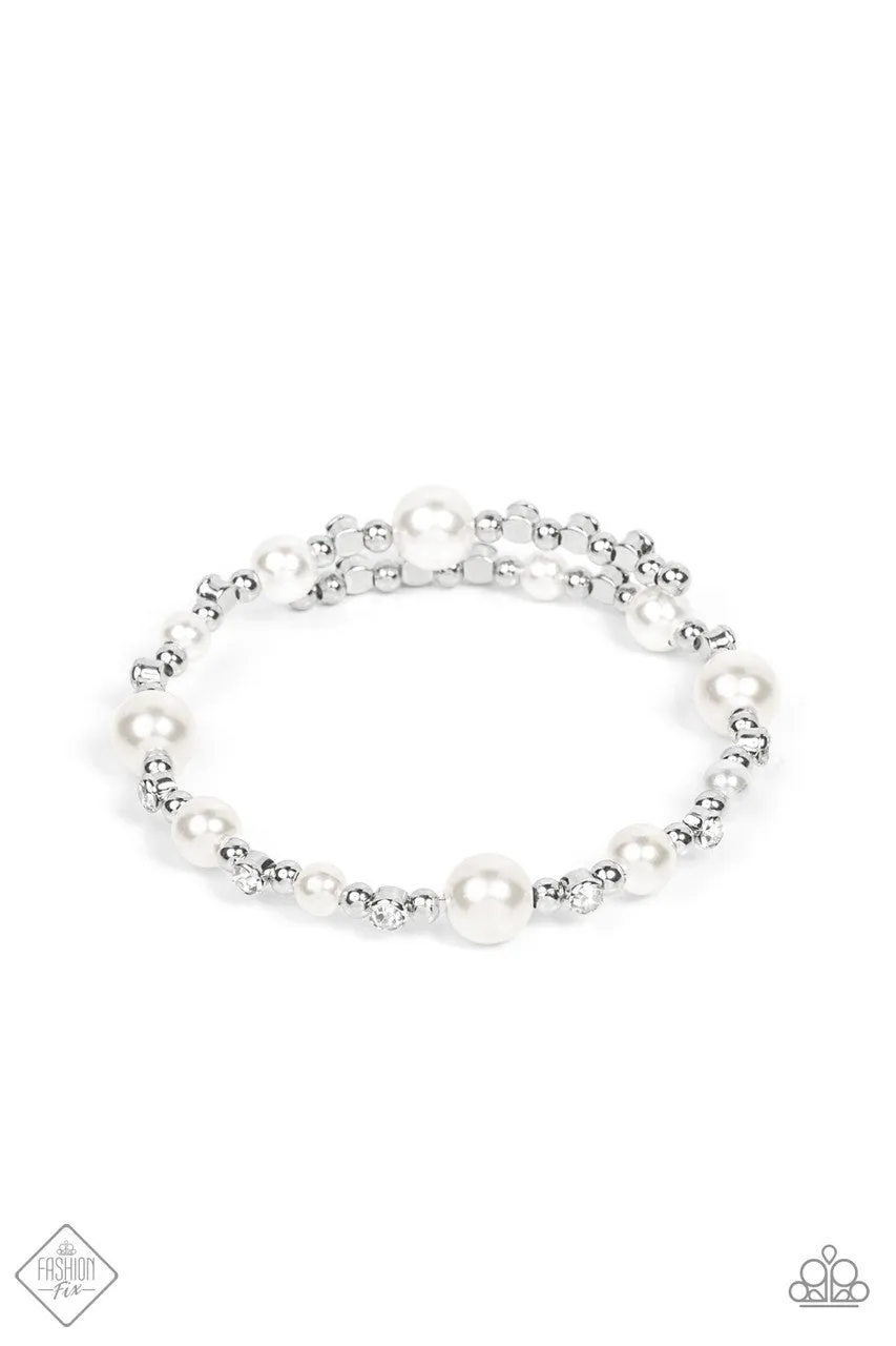 Chicly Celebrity White Paparazzi Bracelet