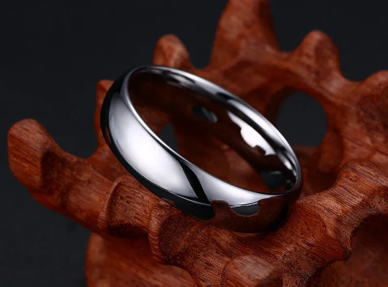 Classic Tungsten Carbide Ring 18K Gold Plated Wedding Rings For Men Women