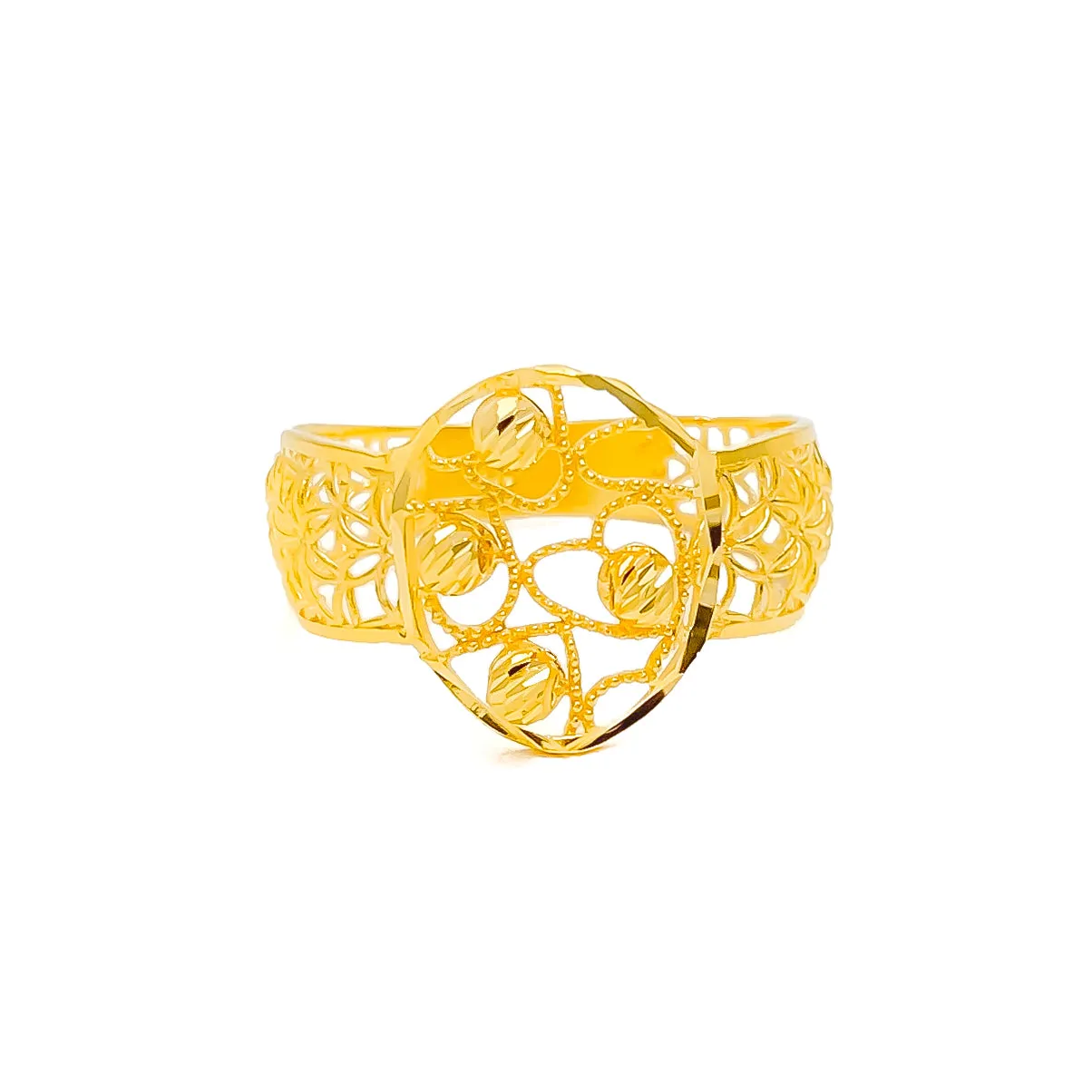 Classic Vintage Oval 22k Gold Ring