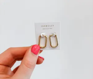 Classy rectangle Hoop