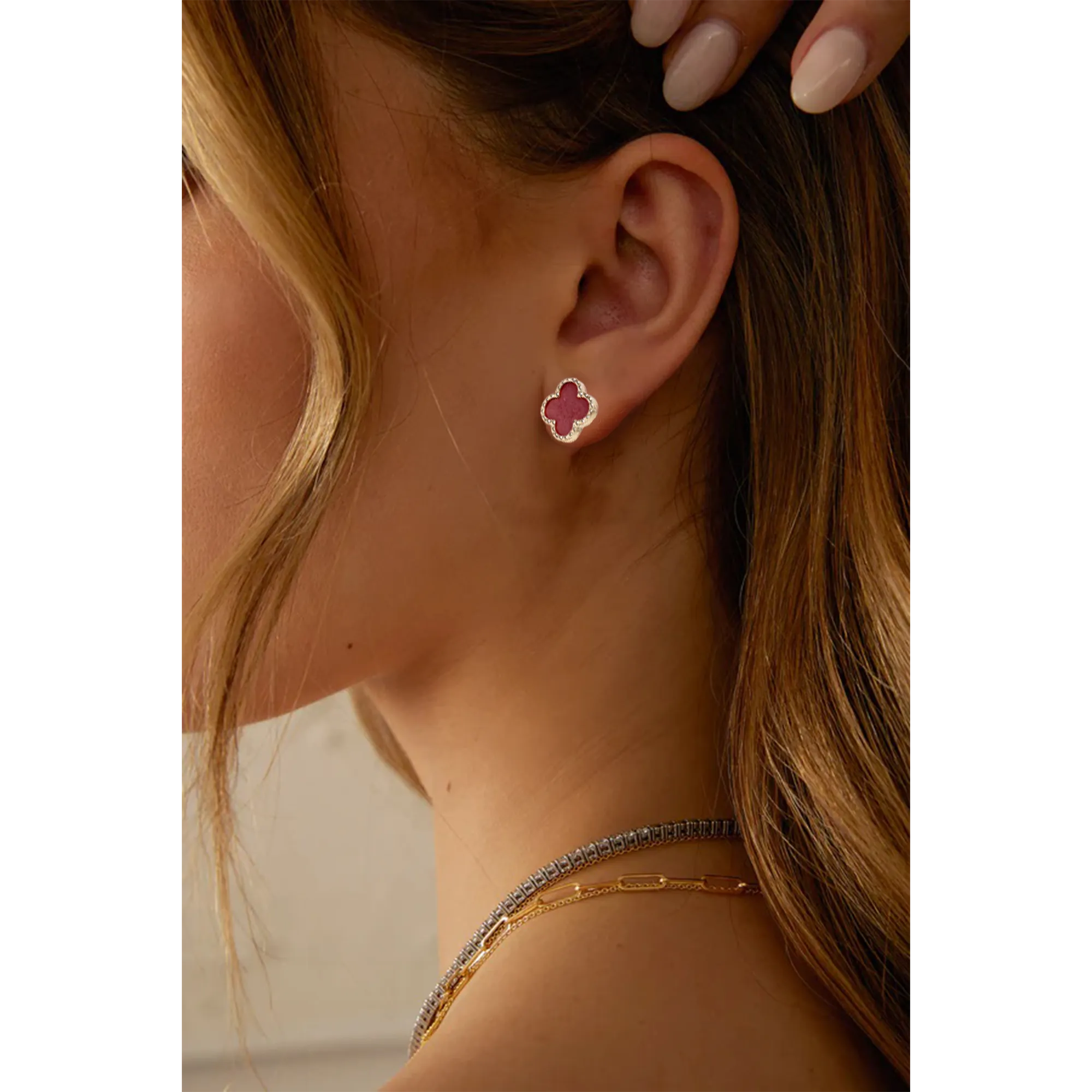Clover Modern Stud Earrings