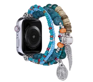 Compatible with iWatch Apple Watch Jewelry Band: Apple Watch Series 7/6/5, SE, Bohemian Wing Accessories, Watch Decoration Accessories  C-240520-3