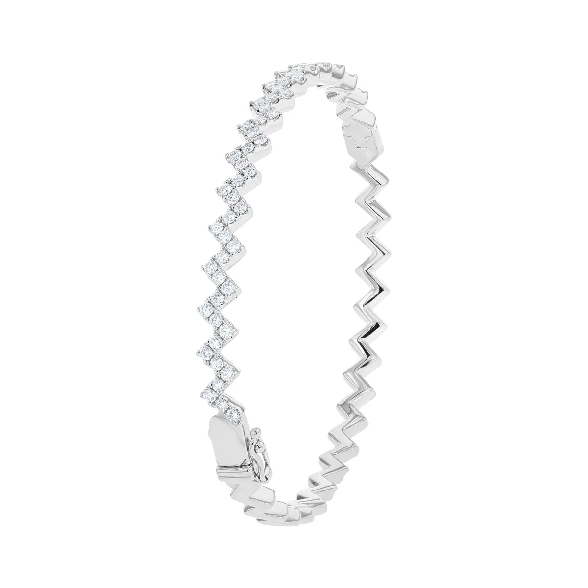 Criss Cross Diamond Bangle