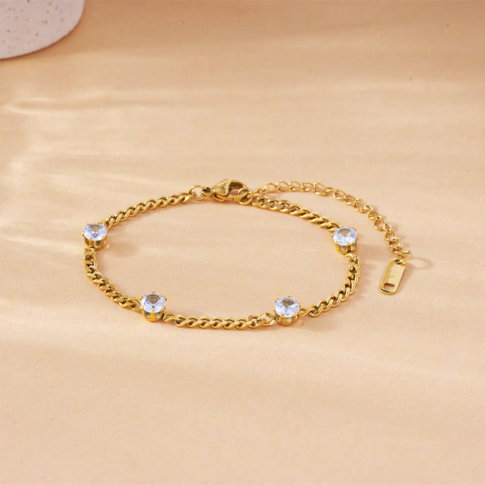 Crystal Chain Bracelet