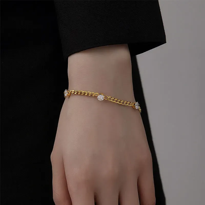 Crystal Chain Bracelet