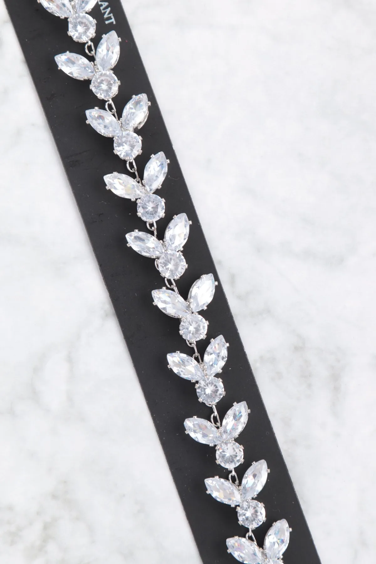 CUBIC ZIRCONIA MARQUISE TRAIL BRACELET